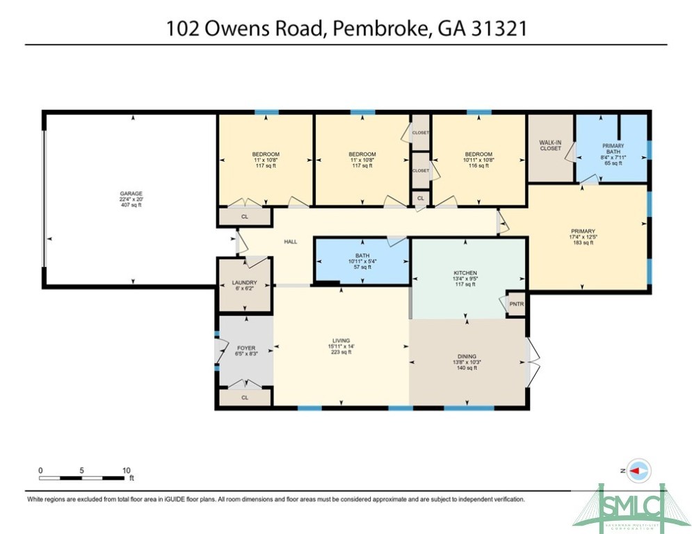 102 Owens Road Pembroke, GA 31321 - Photo 37 of 37 White Oak Floorplan