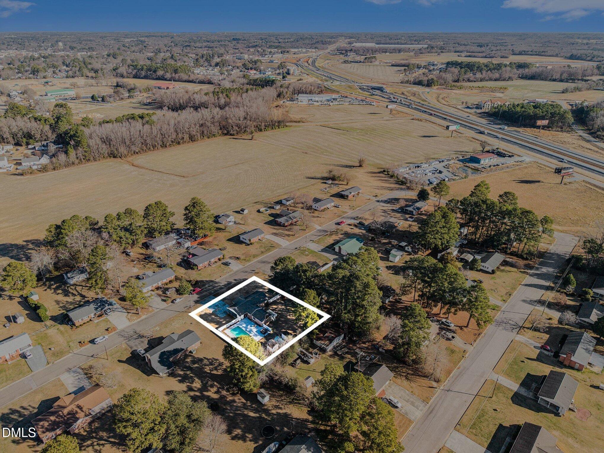 106 May Street Dunn, NC 28334 - Photo 36 of 40 Aerial