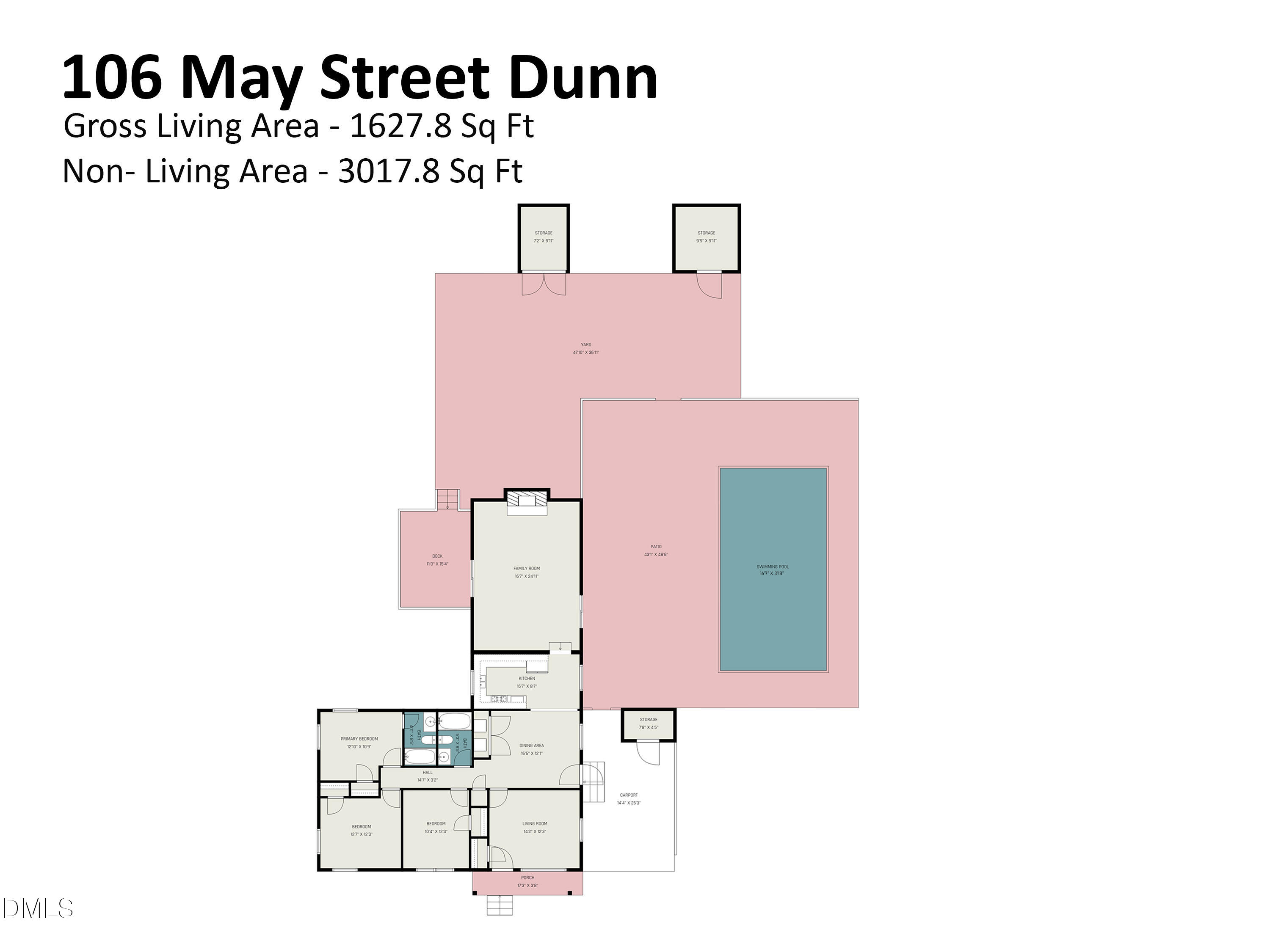 106 May Street Dunn, NC 28334 - Photo 40 of 40 Floor Plan