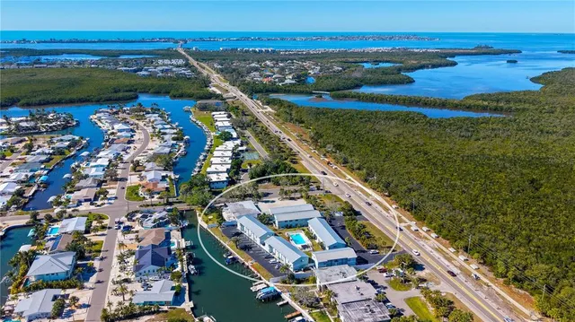 a view of a city with ocean view