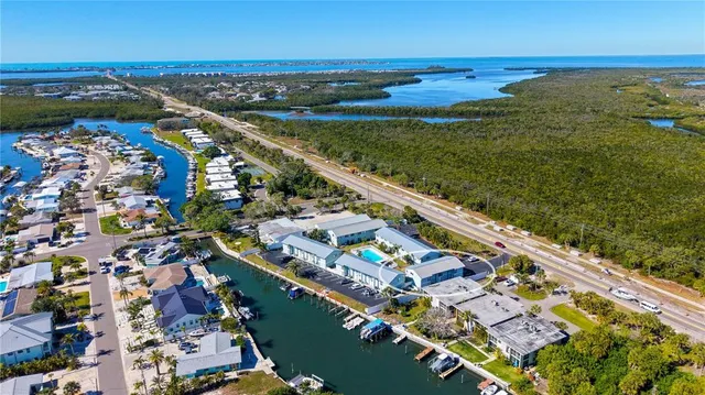 a view of a city and an ocean view