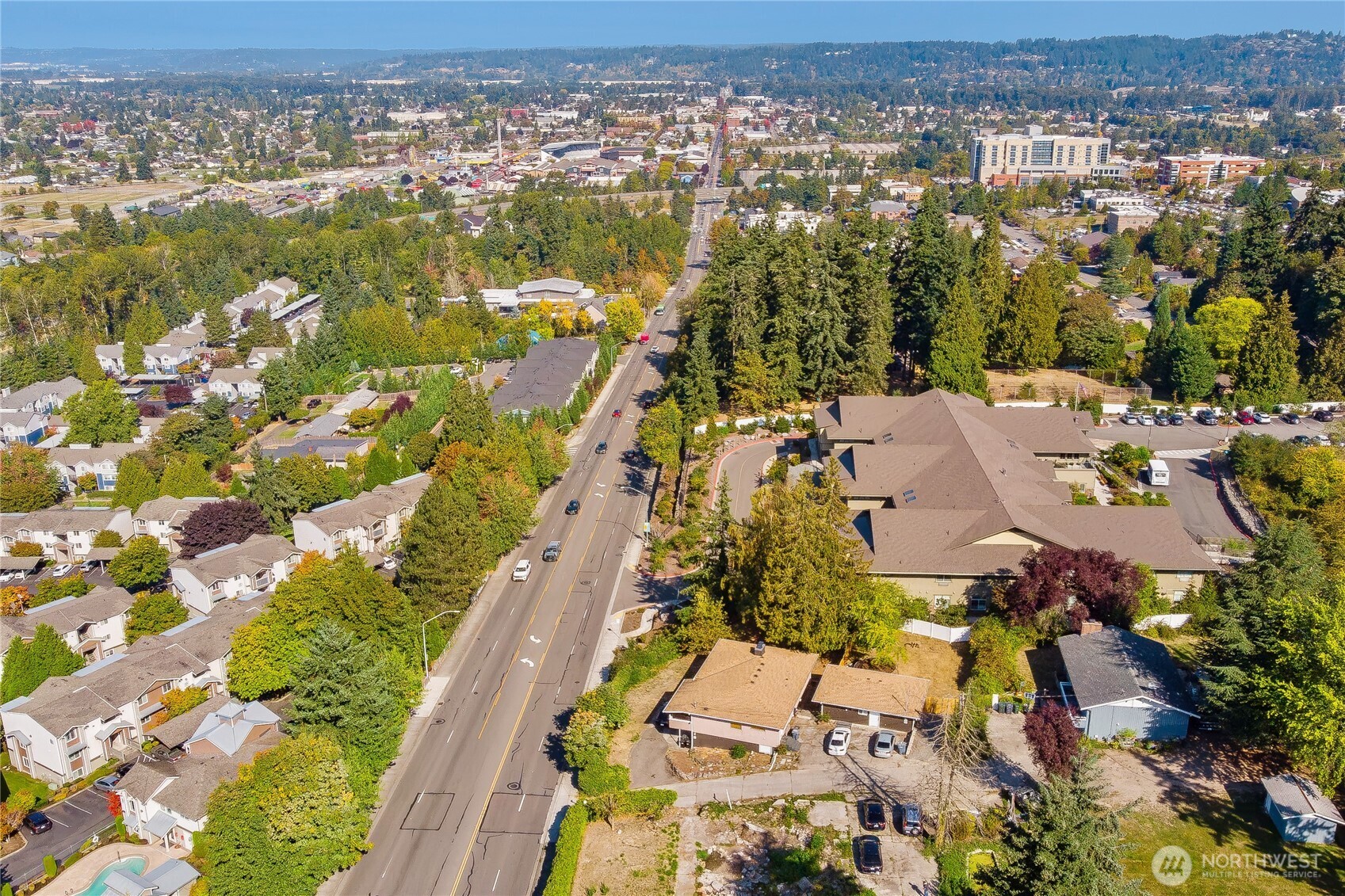 2205 South Meridian Puyallup, WA 98372 - Photo 3 of 39 an aerial view of residential houses with outdoor space