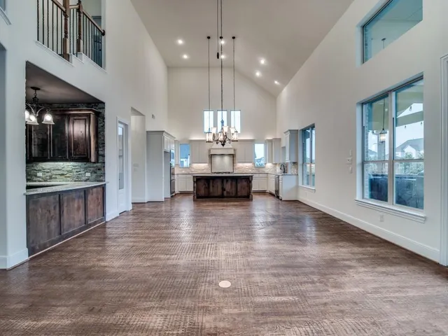 a large kitchen with a lot of counter space