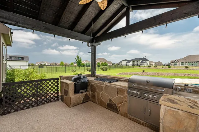 a view of swimming pool from a balcony