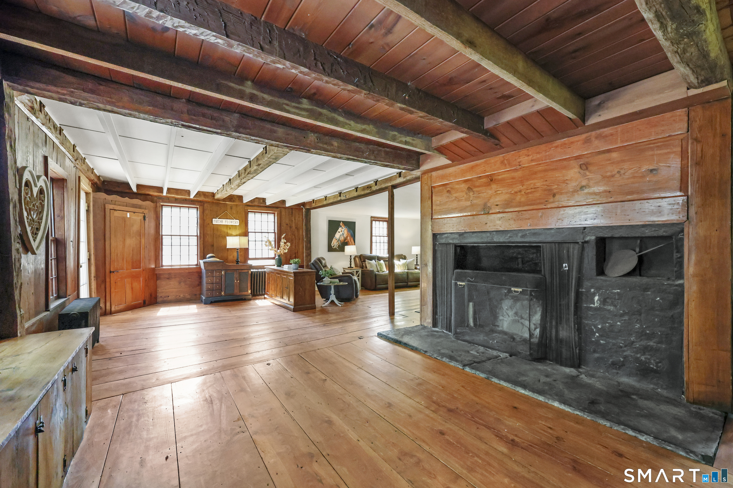 2880 Main Street Coventry, CT 06238 - Photo 13 of 40 Timeless center chimney construction creates multiple cozy settings with a total of 7 fireplaces.