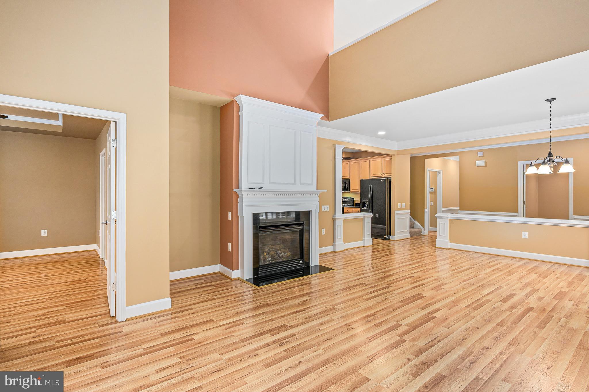 44422 Sunset Maple Drive Ashburn, VA 20147 - Photo 22 of 40 a view of a livingroom with wooden floor and a fireplace