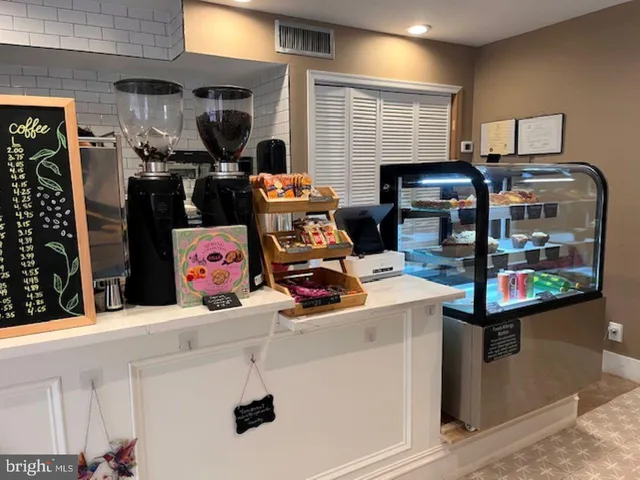 a view of a building with a street