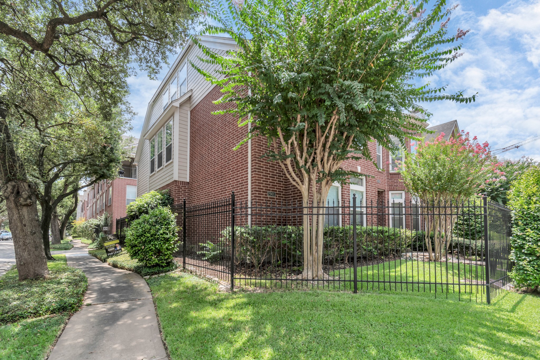2901 West Dallas Street Houston, TX 77019 - Photo 3 of 39 a view of a house with a small yard and a large tree