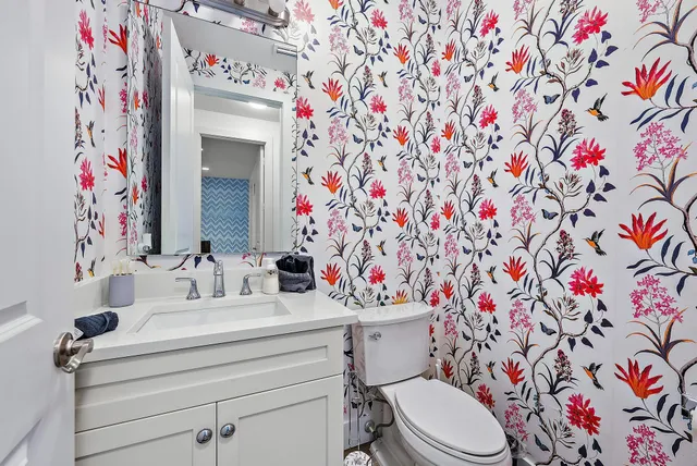 a bathroom with a sink and a toilet