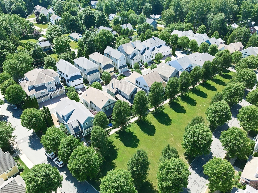 29 Maple Lane, Unit 29 Medfield, MA 02052 - Photo 42 of 42 an aerial view of residential house with outdoor space and trees all around