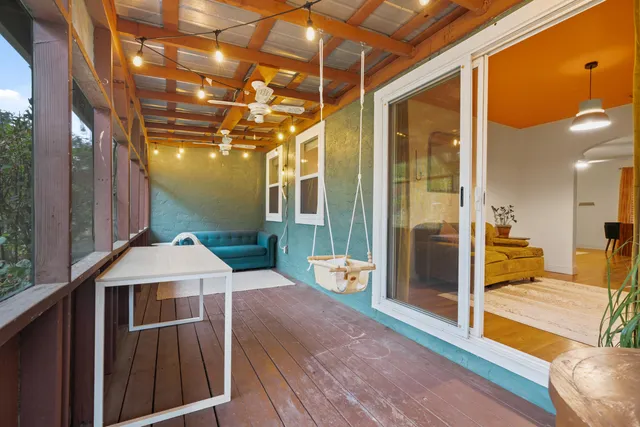 a front view of a house with a porch