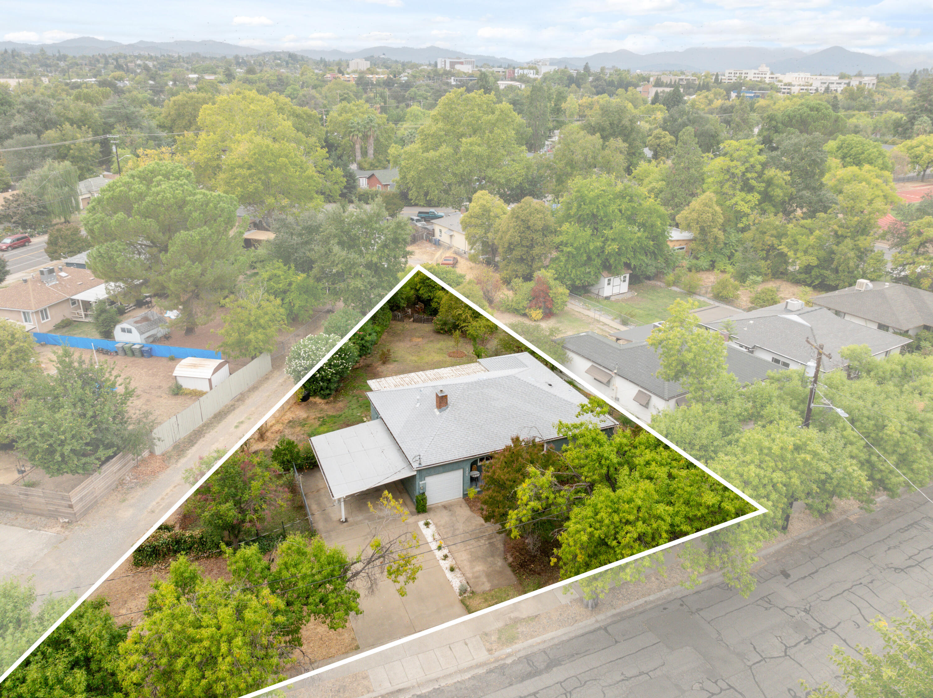 2056 Canal Drive Redding, CA 96001 - Photo 46 of 46 an aerial view of residential houses with outdoor space