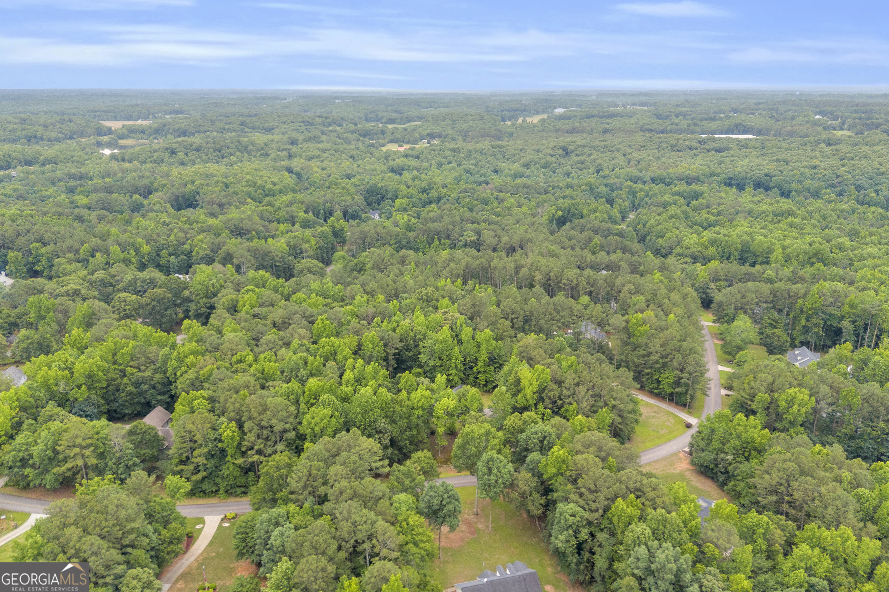 163 Tuxedo Drive Commerce, GA 30530 - Photo 57 of 62 a view of a city with lush green forest