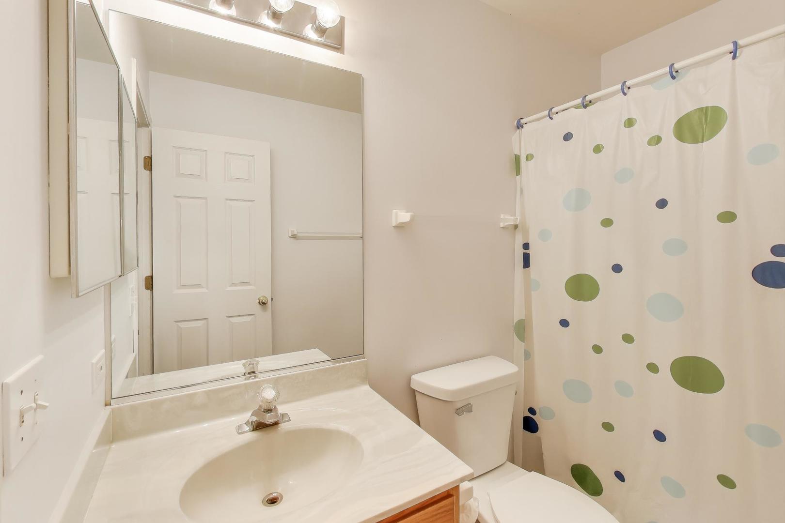 697 Providence Lane Lindenhurst, IL 60046 - Photo 21 of 31 a bathroom with a sink and mirror with toilet