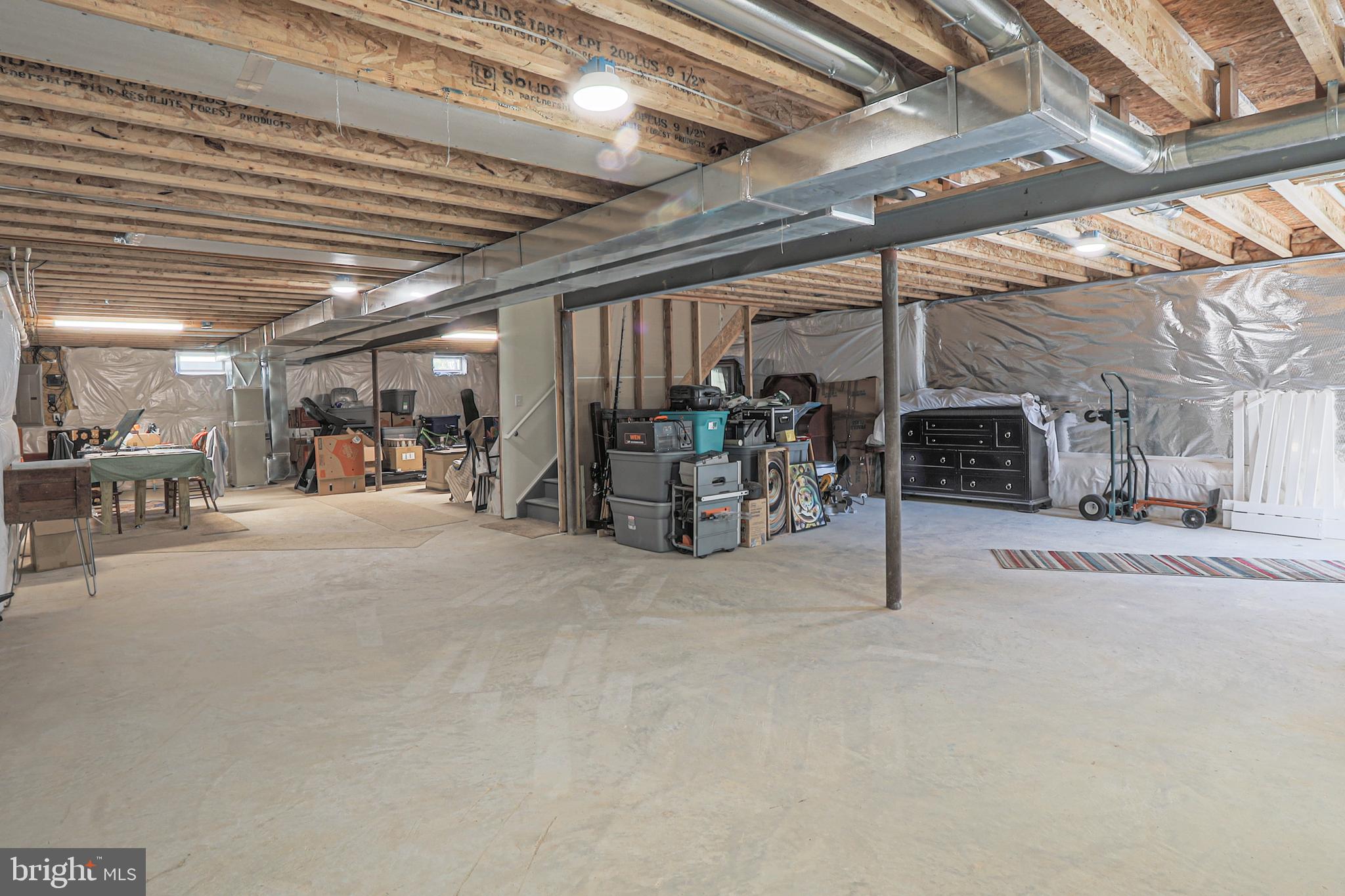 427 Welsh Hill Road Newark, DE 19702 - Photo 27 of 37 Large basement with full bathroom rough in