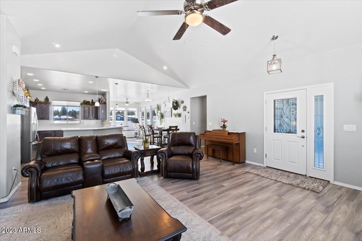 Living RM + Kitchen + Dining RM