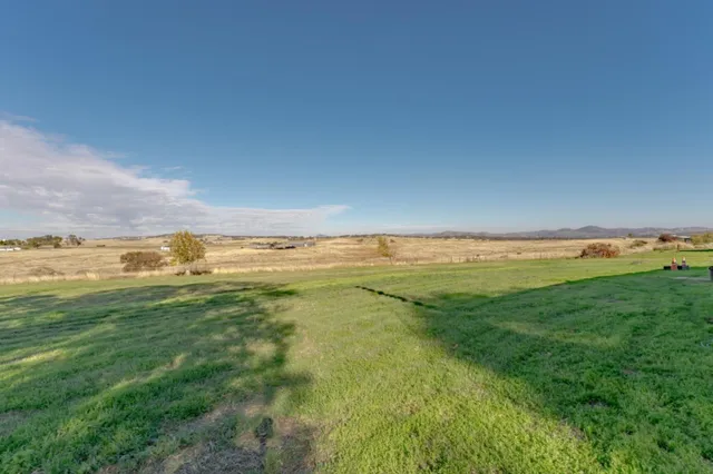 a view of a garage with storage
