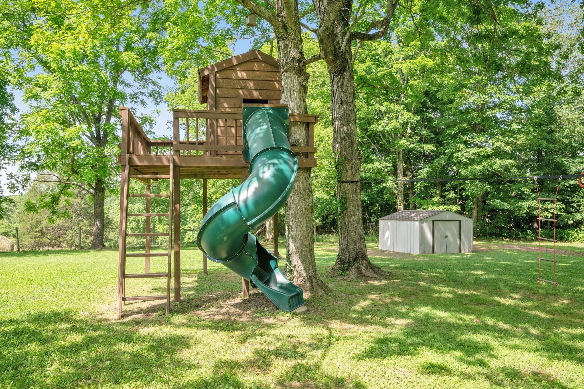 1640 Greenwood Road Charlotte, TN 37036 - Photo 36 of 37 Super cool Tree house remains along with garden tool/lawn mower shed