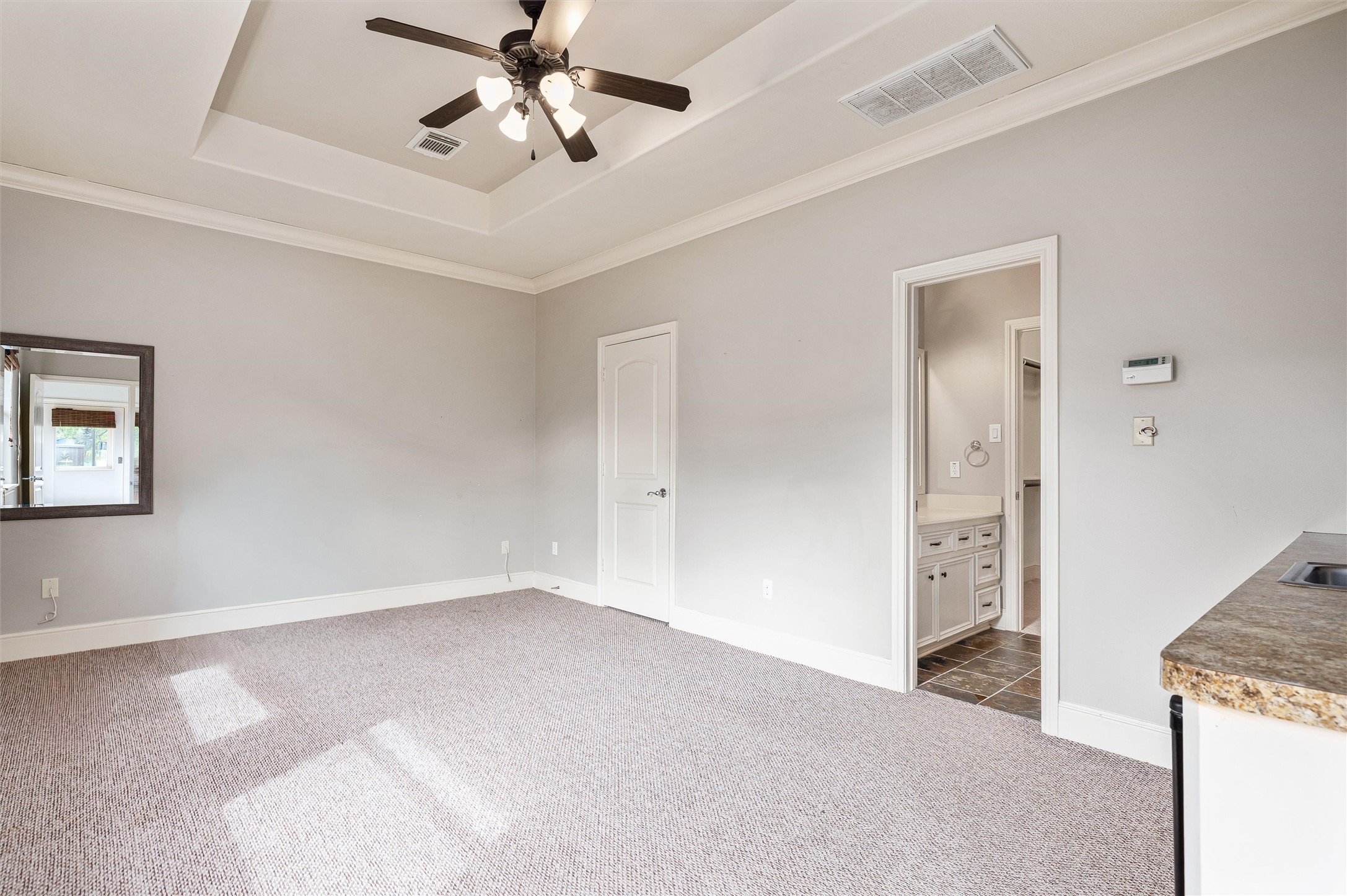 4523 Maple Street Bellaire, TX 77401 - Photo 34 of 50 The room offers ample space for a king-size bed and versatile layout options, making it ideal as a mother-in-law suite, apartment, workout area, or additional living space.