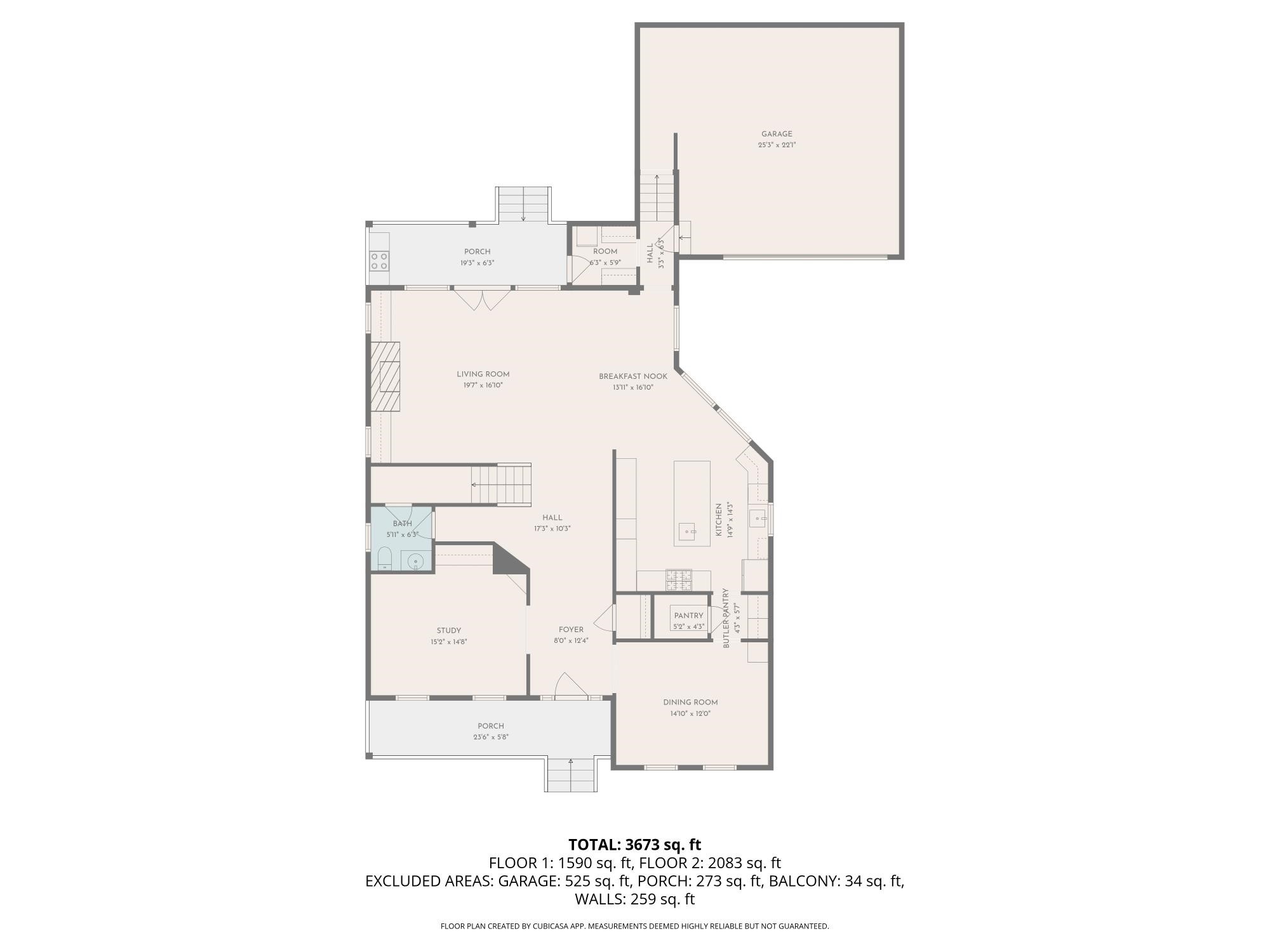 4523 Maple Street Bellaire, TX 77401 - Photo 48 of 50 The first-level floor plan is provided for reference only. All information should be independently verified.