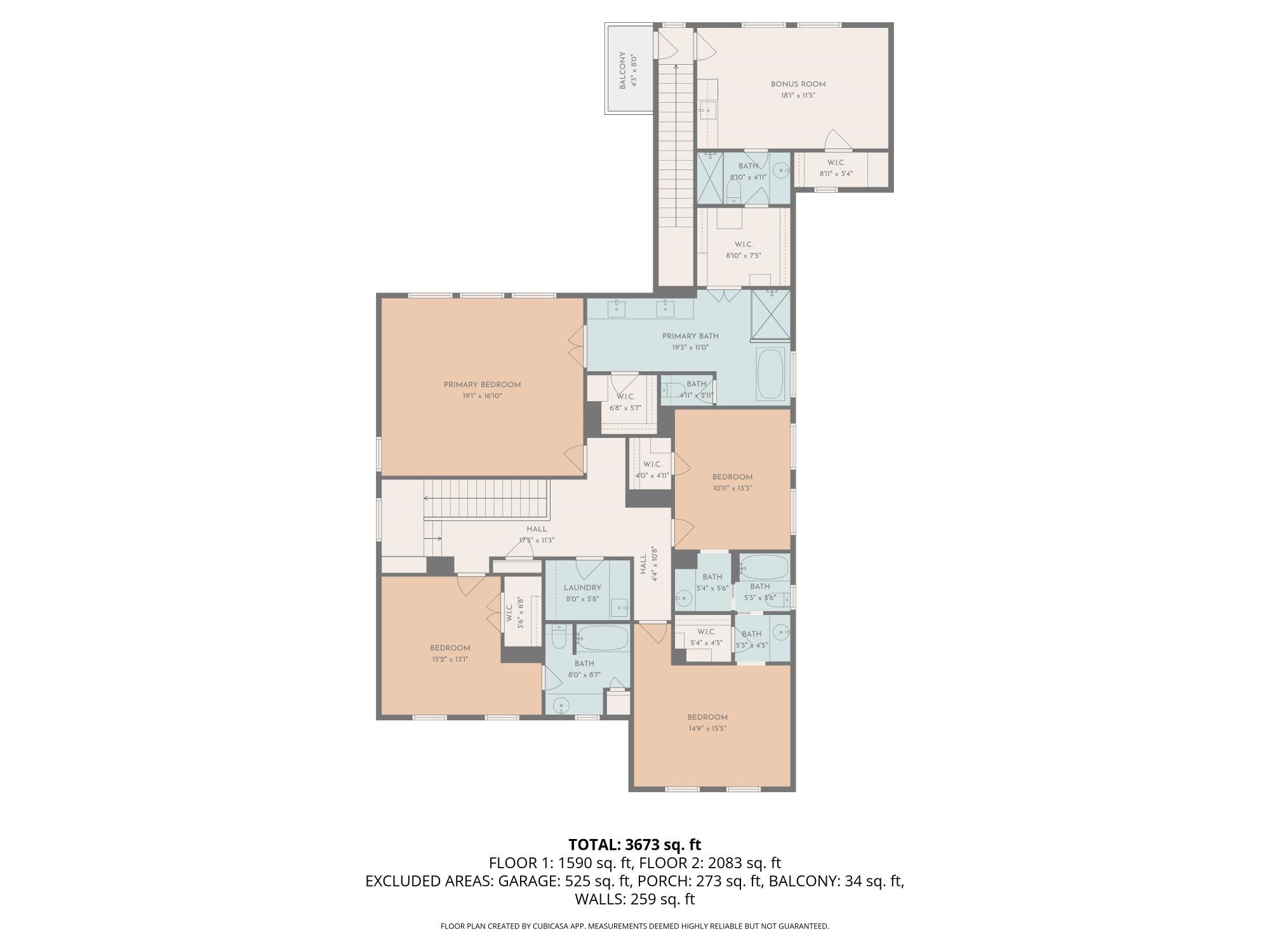 4523 Maple Street Bellaire, TX 77401 - Photo 49 of 50 The second-level floor plan is provided for reference only. All information should be independently verified.