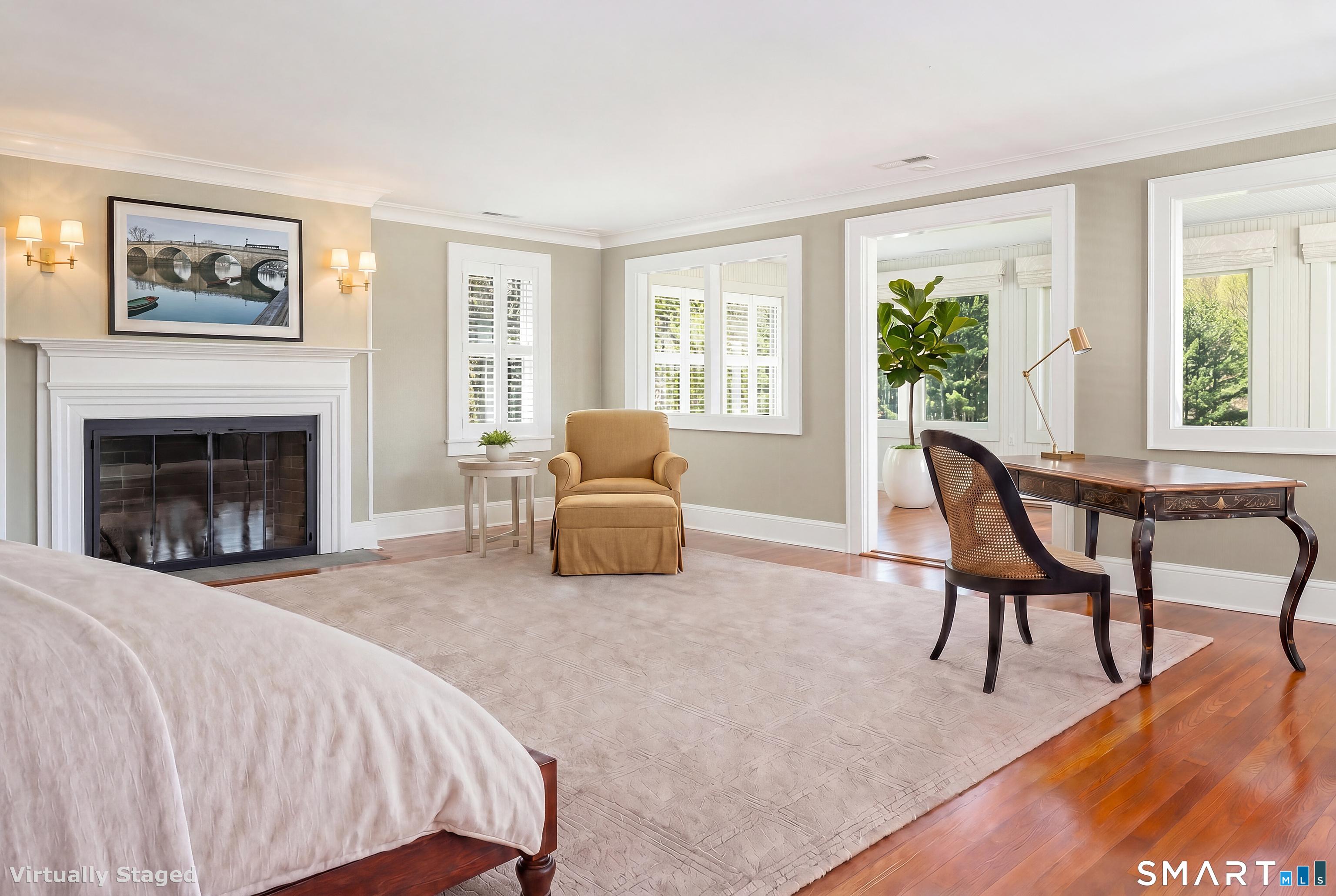 155 Long Ridge Road Danbury, CT 06810 - Photo 31 of 40 The primary suite is conceived as a retreat within the house itself: calm, generous, and quietly restorative.