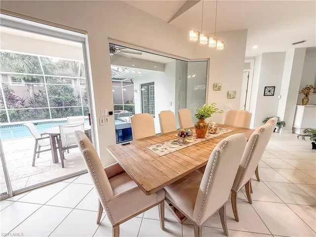 a view of a dining room and livingroom view