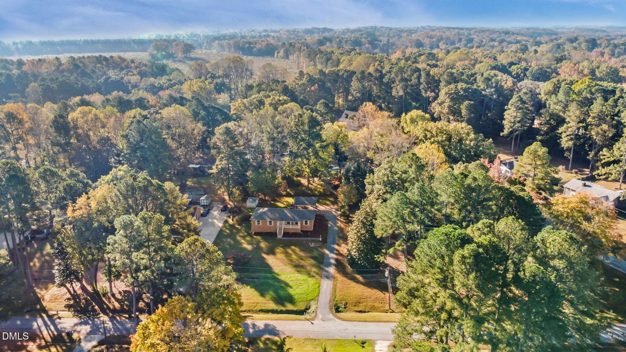 102 Royall Road Oxford, NC 27565 - Photo 50 of 53 an aerial view of residential houses with outdoor space