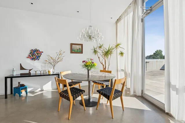 a bedroom with a bed and walk in closet