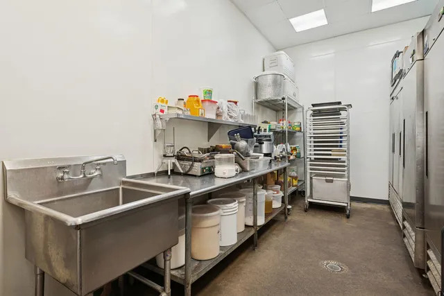 a room with storage and utility