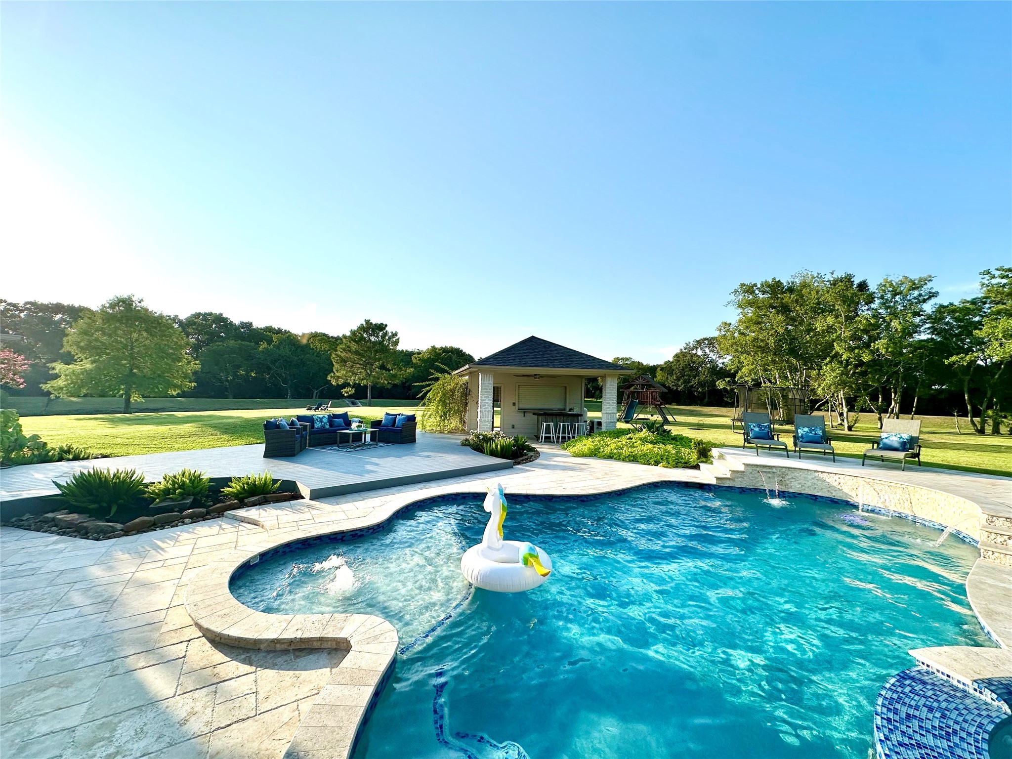 2904 Bridle Path Lane Friendswood, TX 77546 - Photo 42 of 49 Perfect for unwinding while watching your kiddos make the best memories right in your own backyard!