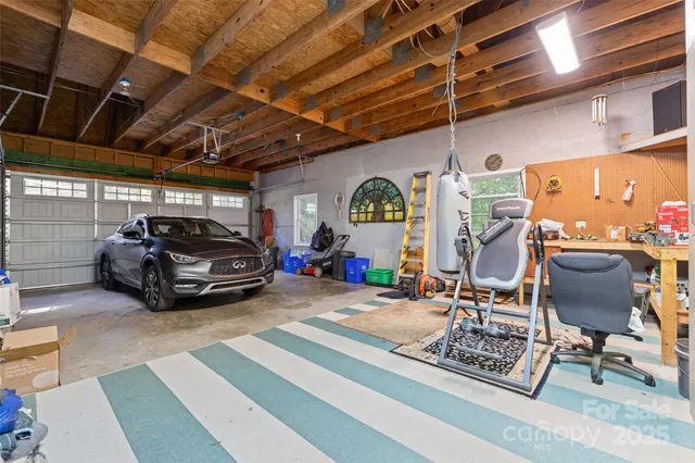a view of car garage