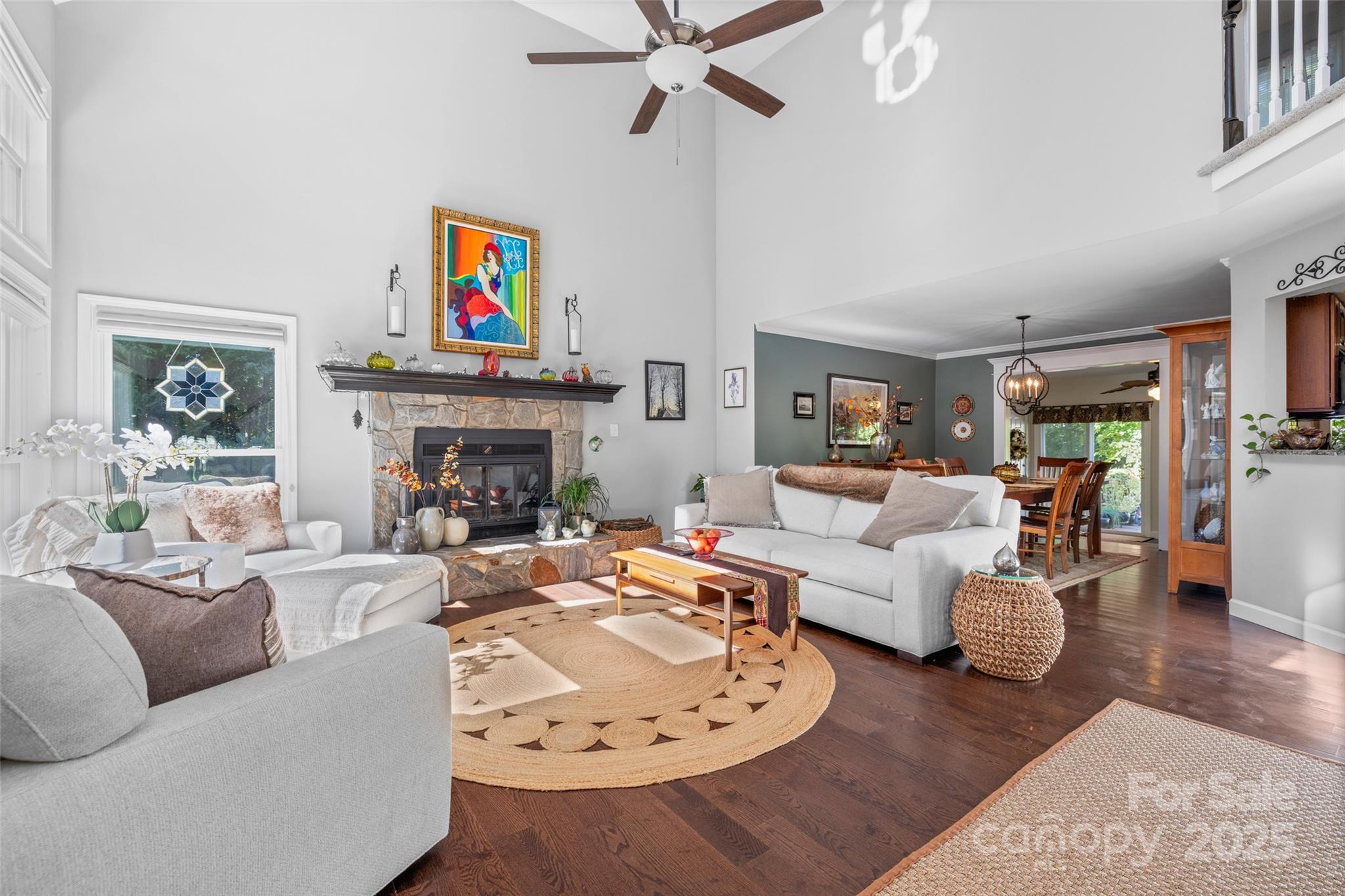 1326 Clifflure Lane Fort Mill, SC 29708 - Photo 5 of 47 a living room with fireplace furniture and a fireplace