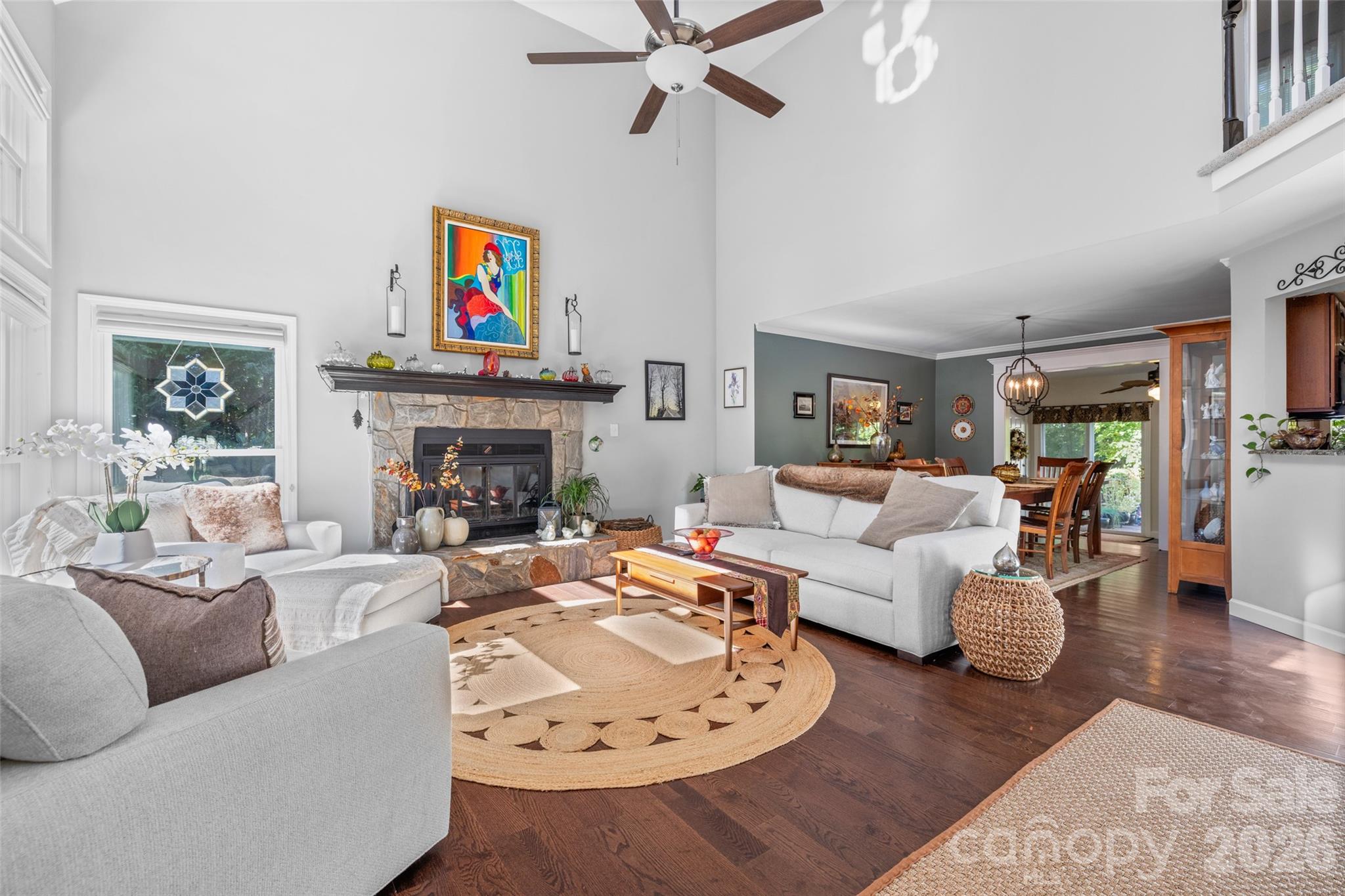 1326 Clifflure Lane Fort Mill, SC 29708 - Photo 5 of 46 a living room with fireplace furniture and a fireplace