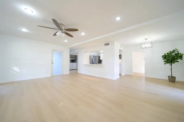 a view of an empty room