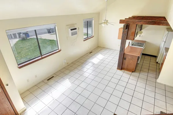 a view of an empty room