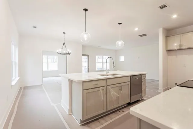 a bathroom with a sink a vanity and a mirror