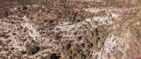 a view of a large window in a field