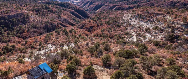 a view of city and mountain