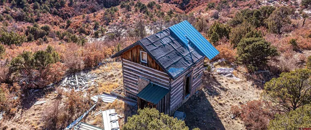 a view of city and mountain
