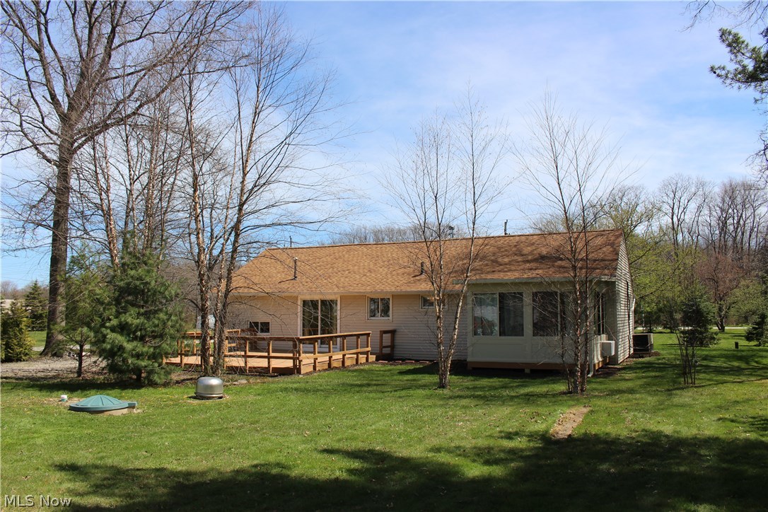 10702 Chillicothe Road Kirtland, OH 44094 - Photo 23 of 25 Rear view and Deck on 1 acre.