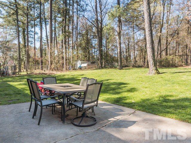 1726 Euclid Road Durham, NC 27713 - Photo 21 of 25 a view of a backyard with table and chairs