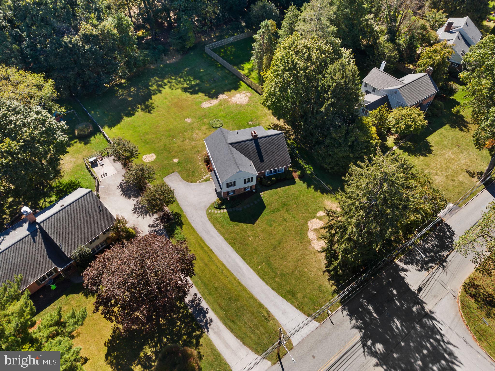 962 Weadley Road Radnor, PA 19087 - Photo 3 of 45 an aerial view of house with yard and swimming pool