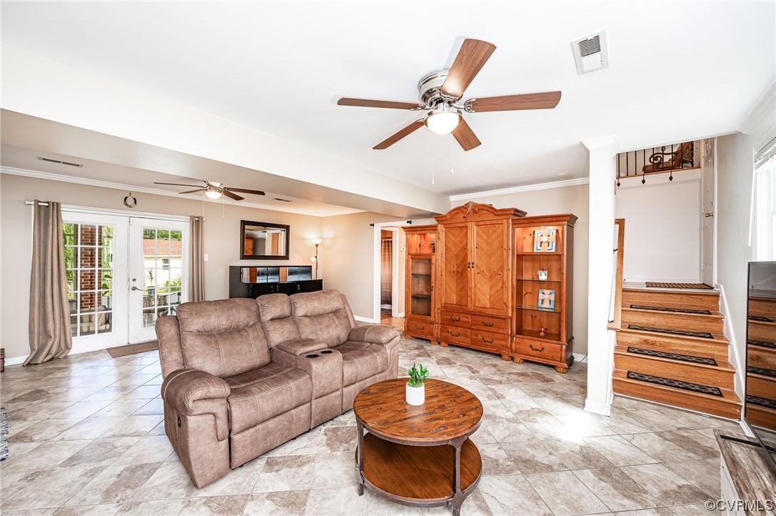 4202 Gladewater Road Henrico, VA 23294 - Photo 16 of 49 a living room with furniture and a wooden floor