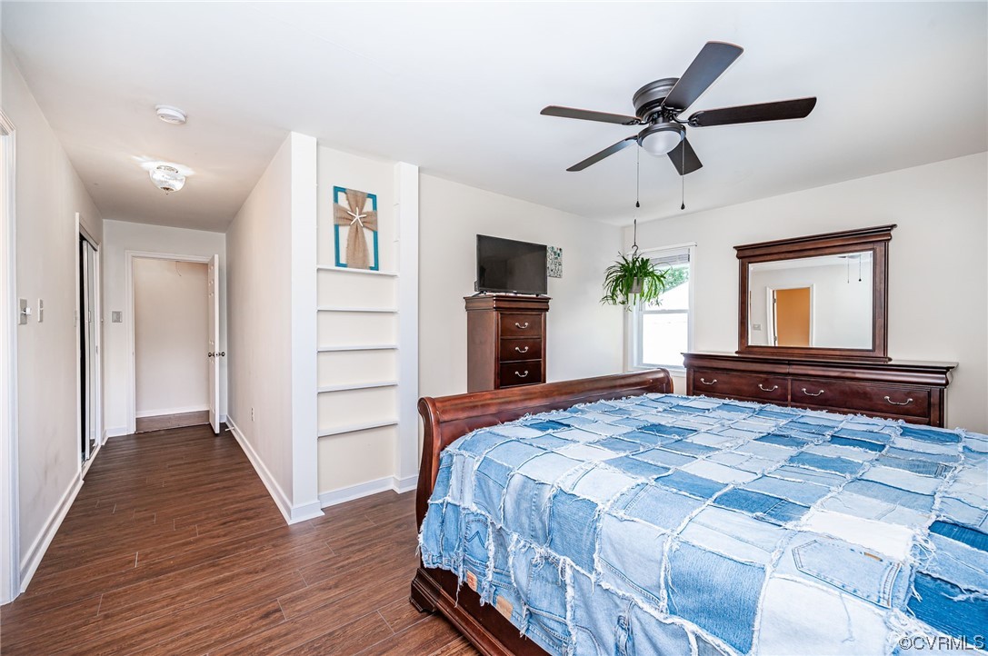 4202 Gladewater Road Henrico, VA 23294 - Photo 22 of 49 a bedroom with a bed and a flat tv screen on dresser