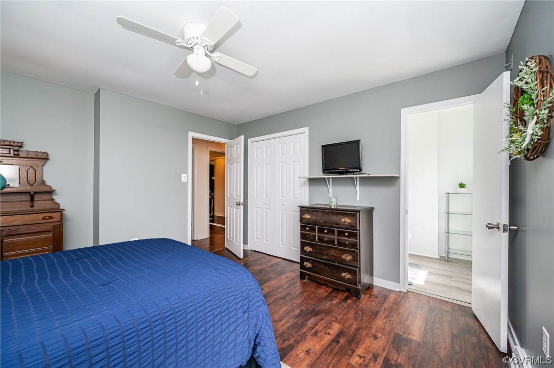 4202 Gladewater Road Henrico, VA 23294 - Photo 27 of 49 a bedroom with furniture and a flat screen tv