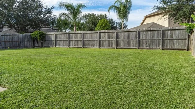 a view of a backyard with a garden
