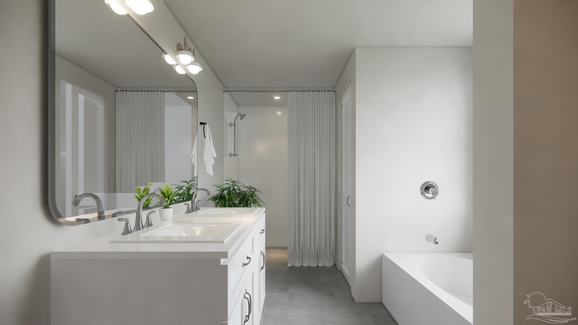 4388 Russell Elliott Road, Unit 37 Jay, FL 32565 - Photo 11 of 18 a bathroom with a granite countertop sink a toilet and bathtub