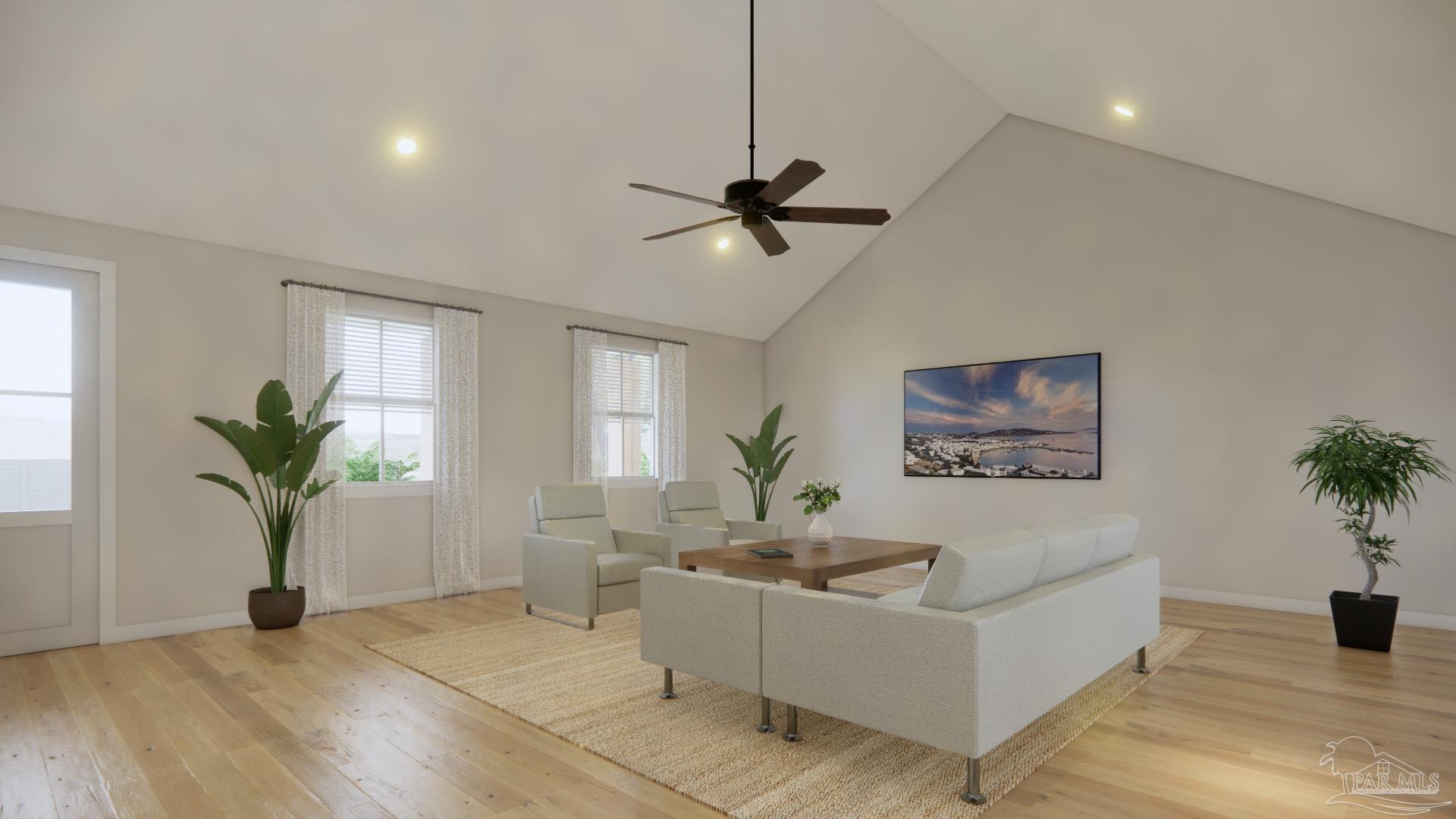 4388 Russell Elliott Road, Unit 37 Jay, FL 32565 - Photo 5 of 18 a living room with furniture and a potted plant
