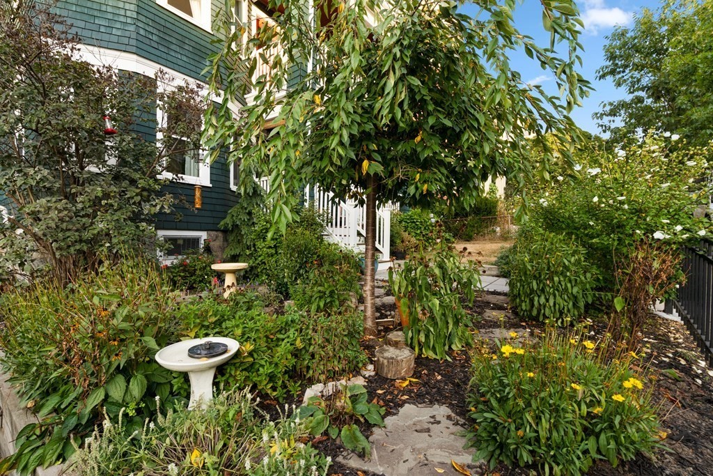 70 Montebello Road, Unit 1 Boston, MA 02130 - Photo 19 of 20 a view of a backyard with plants and a plant